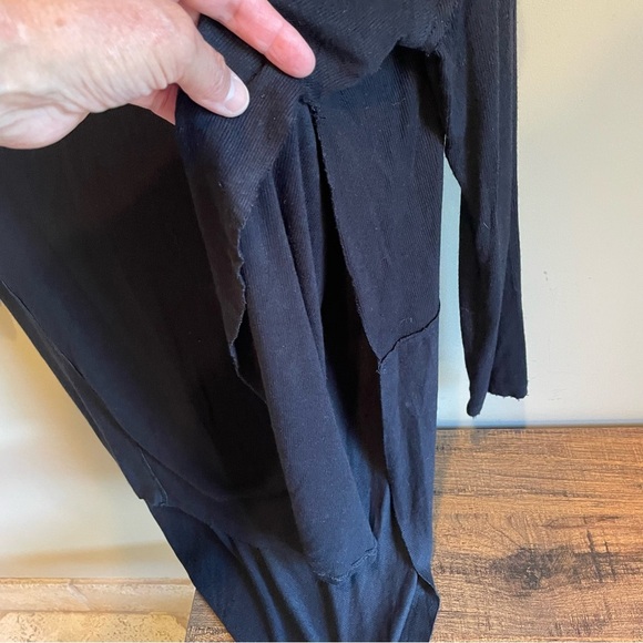 Free People We The Free Grapevine Asymmetrical Tunic Top Black XS - Picture 10 of 13